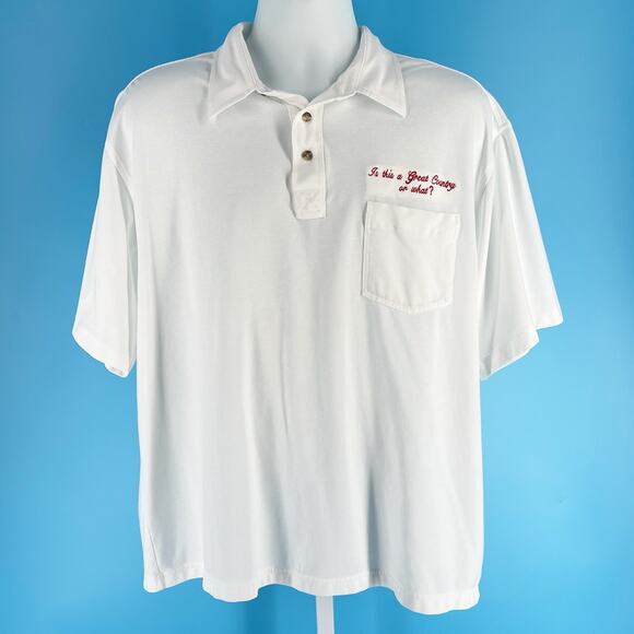 90s Is This a Great Country or What? polo shirt 1990s vintage - Picture 3 of 7